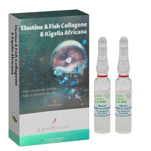 سرم پوست لوسوئن مدل  ٍelastine fish collagene حجم 2 میلی لیتر بسته 2 عددی